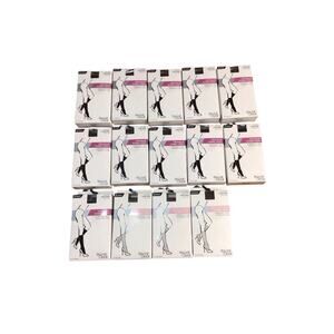 Lot Of 14 Womens Trouser Socks Stretchy W/Spandex Opaque And Sheer Knee High New